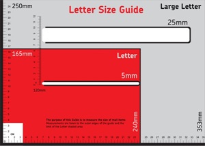 Royal Mail Size Template