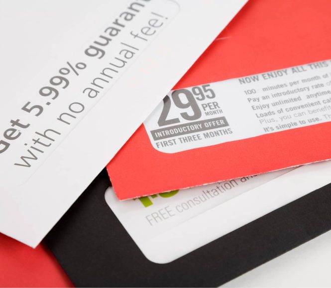 A stack of envelopes with various offers | Direct Mail